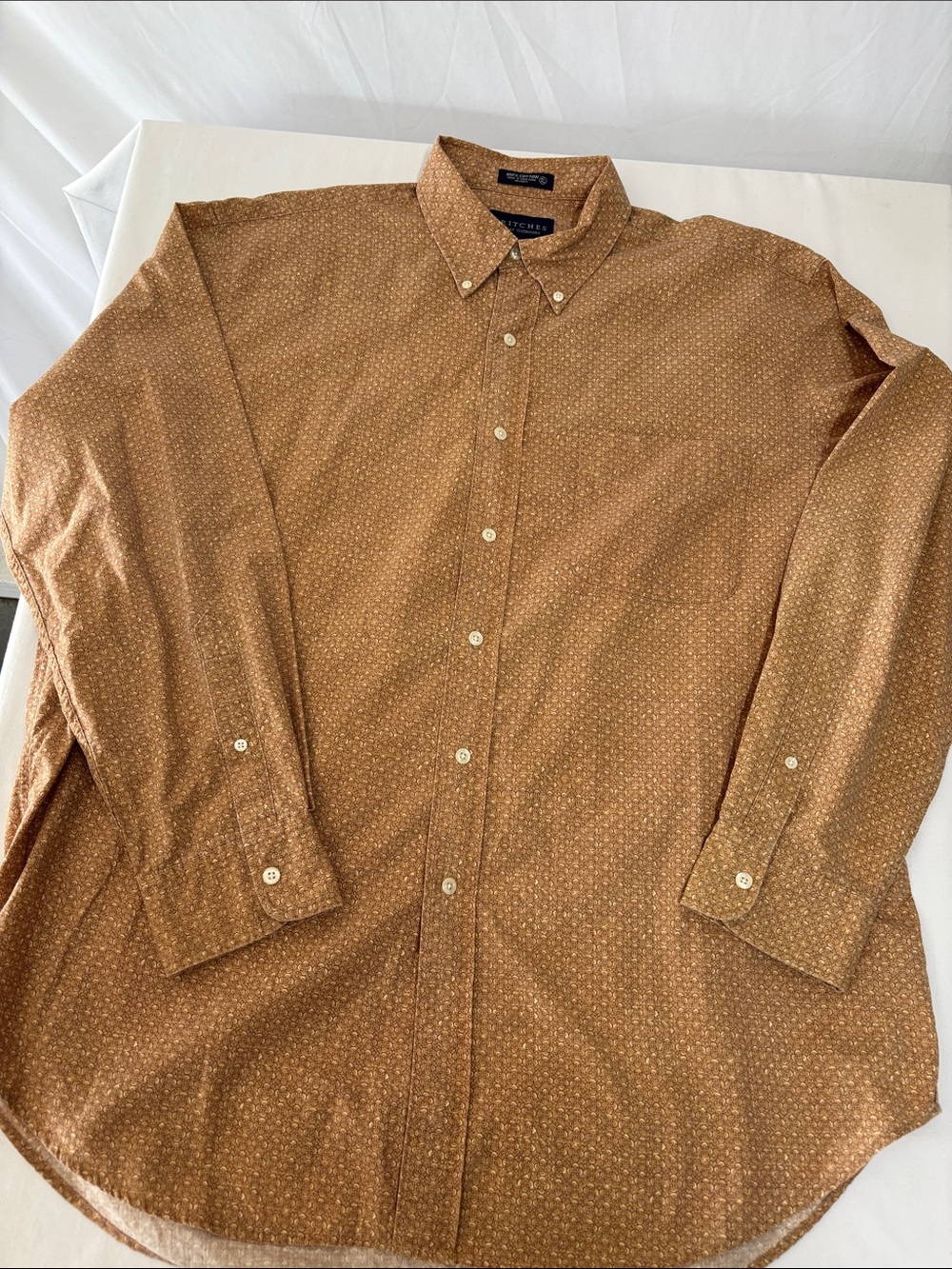 Britches Great Outdoors Men’s XL 100% Cotton Micro Print Button Down Shirt